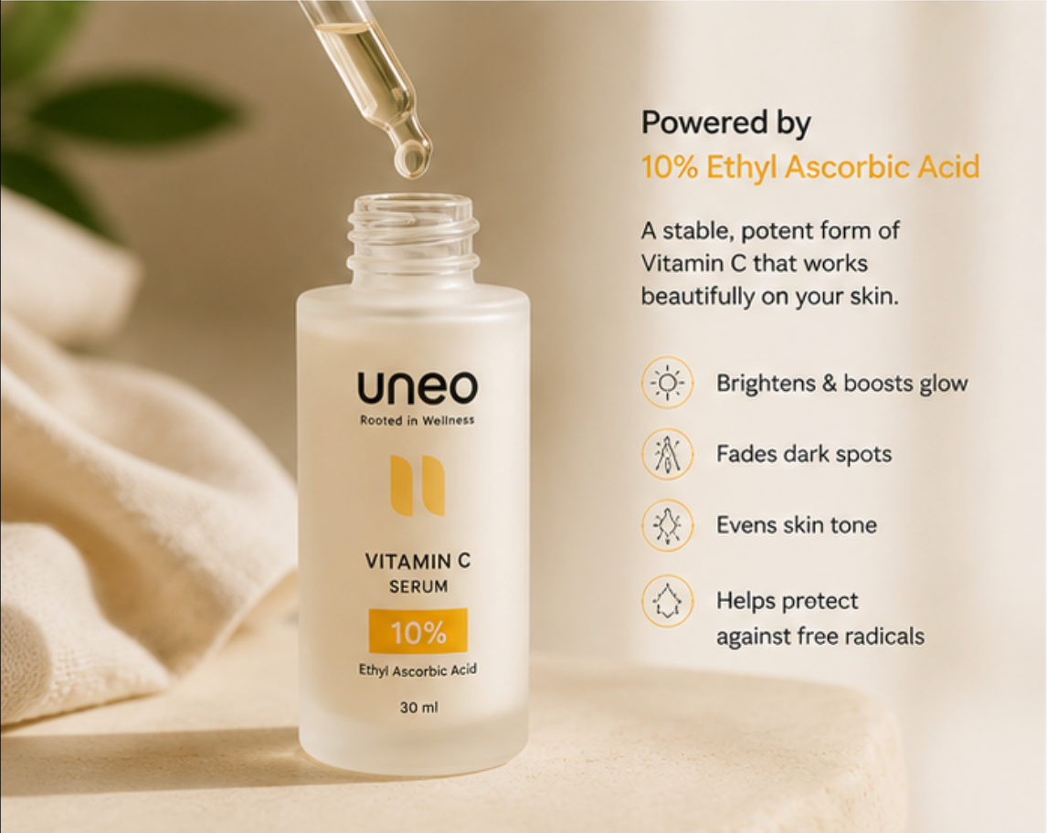 Uneo Vitamin C Serum 10% Ethyl Ascorbic Acid — 30ml