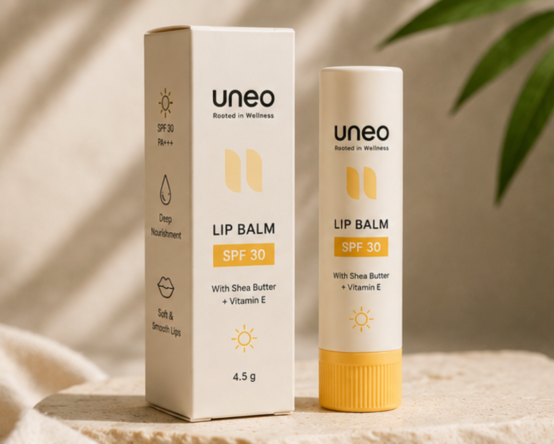 Uneo SPF 30 Lip Balm — Shea Butter & Vitamin E | 4.5g