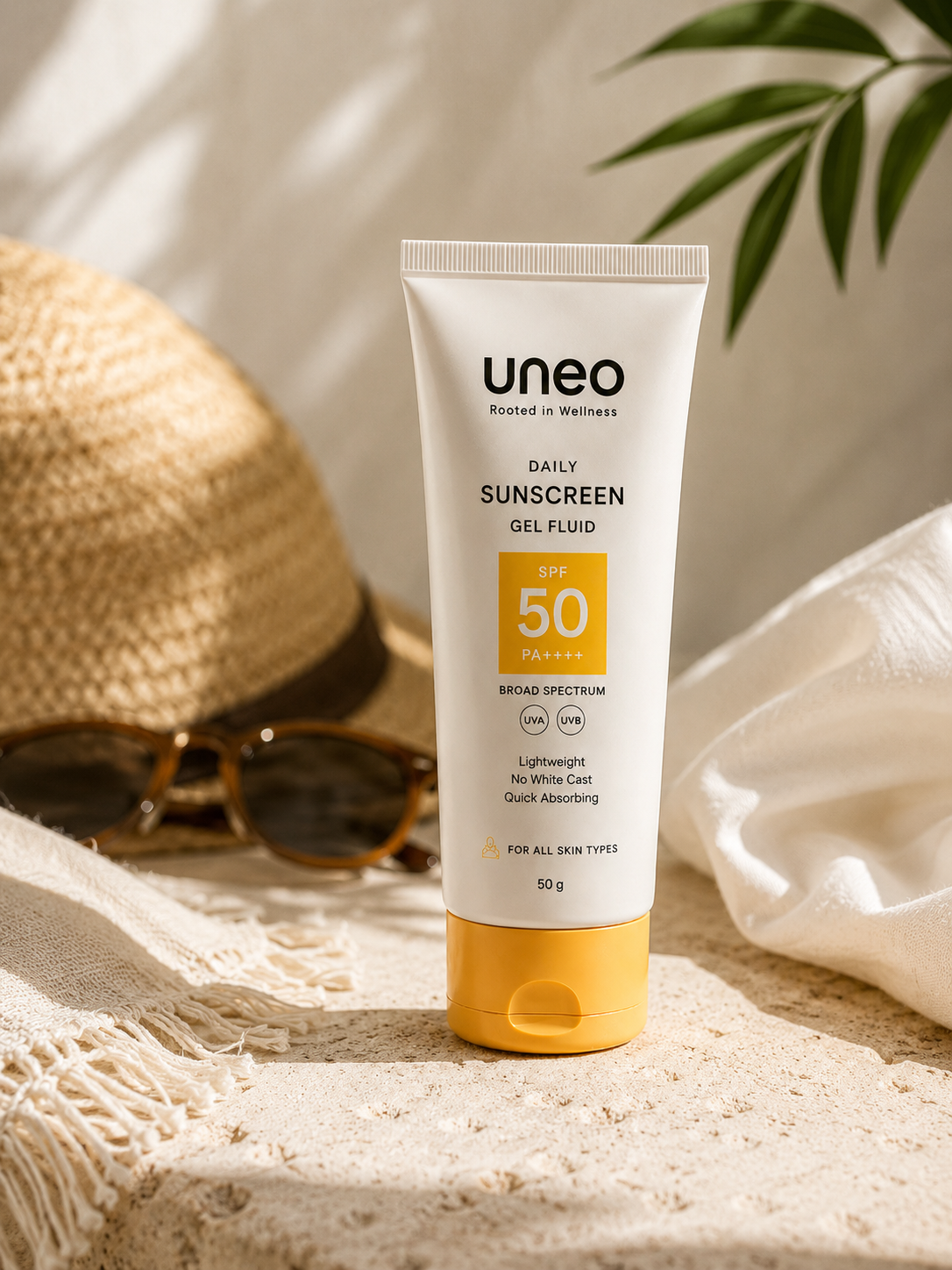 Uneo Daily Sunscreen SPF 50 PA++++ Gel Fluid — 50g